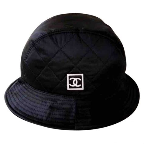 chapeau chanel|chanel black headwear.